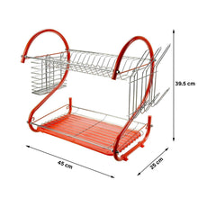 Load image into Gallery viewer, 2 Tier Dish Drainer - Red
