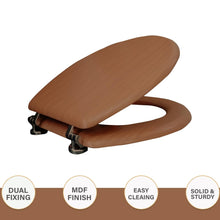Load image into Gallery viewer, 18&quot; MDF Toilet Seat - Dark Oak
