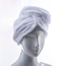 Load image into Gallery viewer, Terry Toweling Hair Wrap - White
