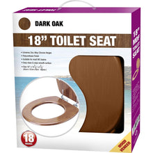 Load image into Gallery viewer, 18&quot; MDF Toilet Seat - Dark Oak
