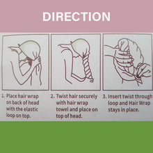 Load image into Gallery viewer, Terry Toweling Hair Wrap - White
