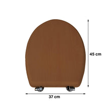 Load image into Gallery viewer, 18&quot; MDF Toilet Seat - Dark Oak
